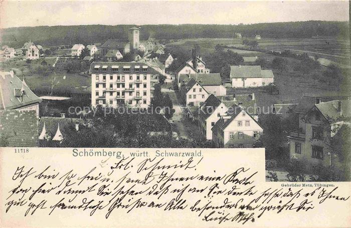 Schoemberg  Schwarzwald Calw BW Teilansicht