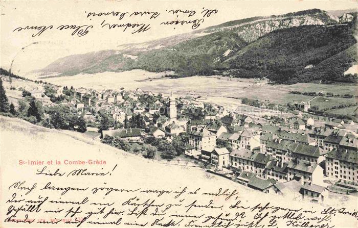 St Imier Courtelary BE Panorama et la Combe-Grède