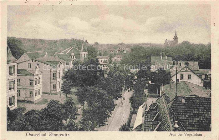 ZINNOWITZ Ostseebad Ansicht aus der Vogelschau