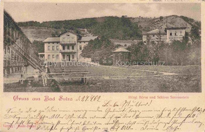 Bad Sulza Thueringen Hotel Boerse und Schloss Sonnenstein