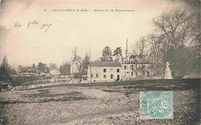 Saint-Prix PONTOISE 95 Val-d Oise Place de la République