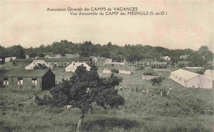 Montfort-l Amaury Rambouillet 78 Yvelins Vue d'ensemble du Camp de Vacances des