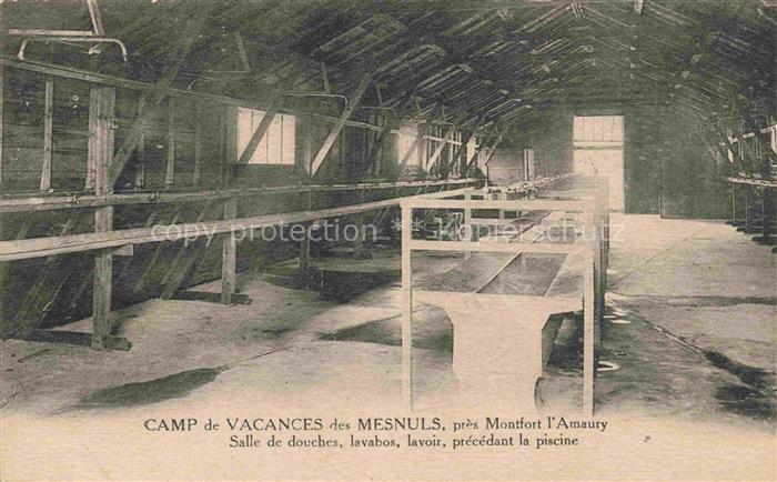 Montfort-l Amaury Rambouillet 78 Yvelins Camp de Vacances des Mesnuls Salle de d
