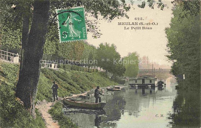 Meulan-les-Mureaux Mantes-la-Jolie 78 Yvelines Le petit bras de la rivière