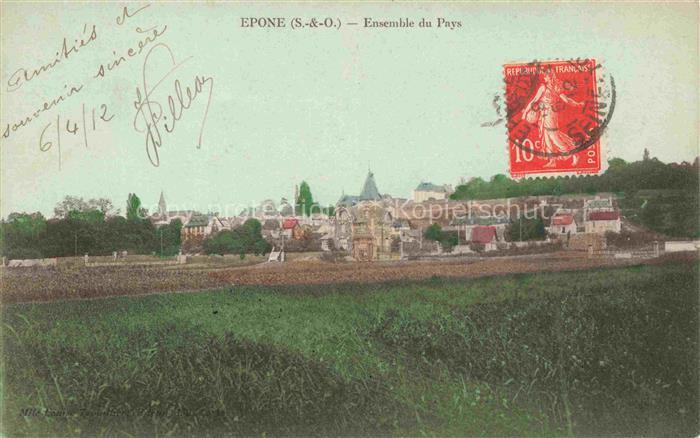 Epone Mantes-la-Jolie 78 Yvelines Ensemble du pays vue générale