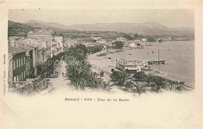 BANDOL-SUR-MER TOULON 83 Var Vue de la rade