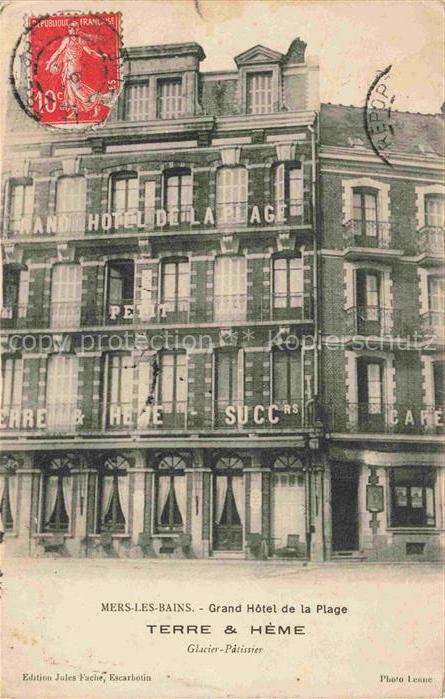 MERS-LES-BAINS MERS-SUR-MER Abbeville 80 Somme Grand Hôtel de la Plage Terre et