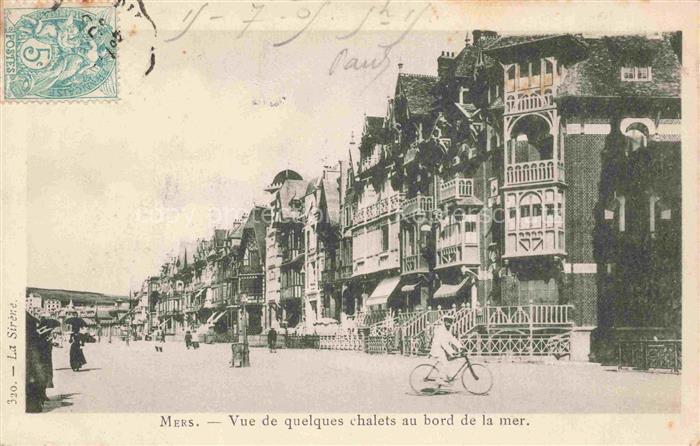MERS-LES-BAINS MERS-SUR-MER Abbeville 80 Somme Vue de quelques chalets au bord d