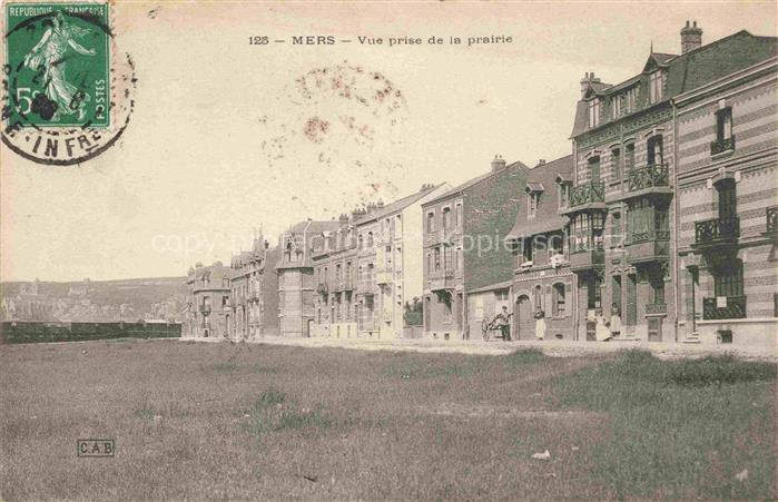 MERS-LES-BAINS MERS-SUR-MER Abbeville 80 Somme Vue prise de la prairie