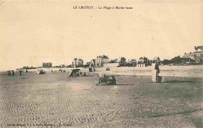 Le Crotoy ABBEVILLE 80 Somme La plage à marée basse