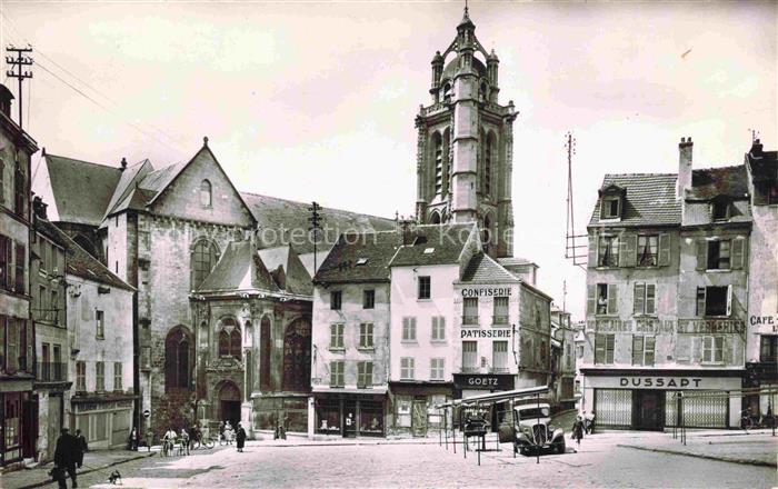 PONTOISE 95 Val-d Oise Eglise St. Maclou et Place du Grand Martroy