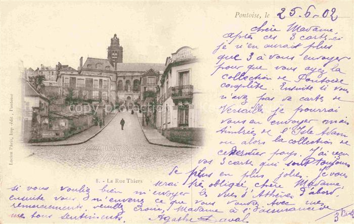 PONTOISE 95 Val-d Oise Rue Thiers