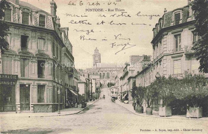PONTOISE 95 Val-d Oise Rue Thiers