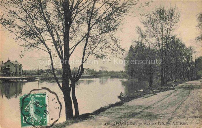 PONTOISE 95 Val-d Oise Vue sur l'Ile