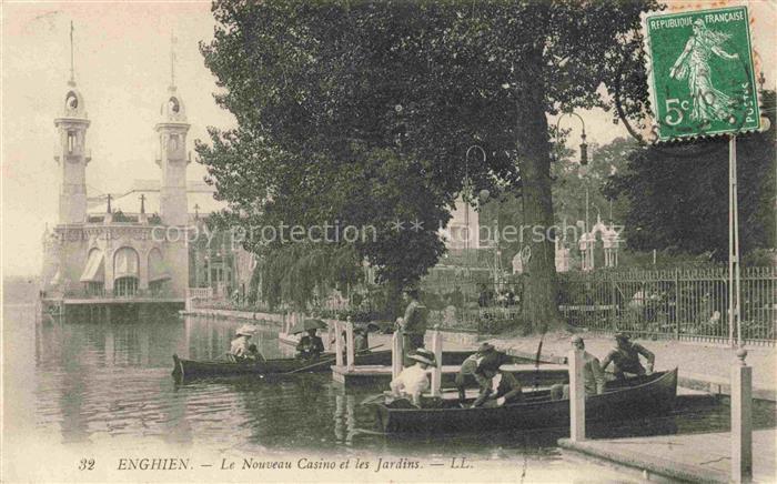 Enghien-les-Bains SARCELLES 95 Val-d Oise Le nouveau casino et les jardins