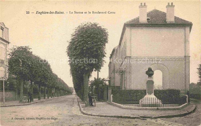 Enghien-les-Bains SARCELLES 95 Val-d Oise La Statue de Boulevard Cotte