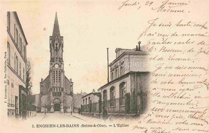 Enghien-les-Bains SARCELLES 95 Val-d Oise Eglise