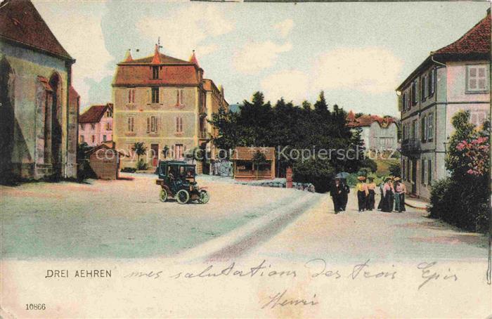 Drei Aehren Drei-aehren Trois-Epis 68 Haut-Rhin Motiv im Zentrum