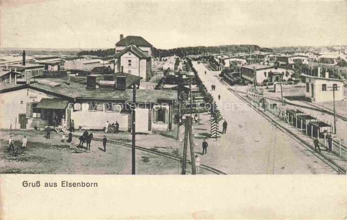 Elsenborn Belgie Teilansicht Hauptstrasse Feldpost