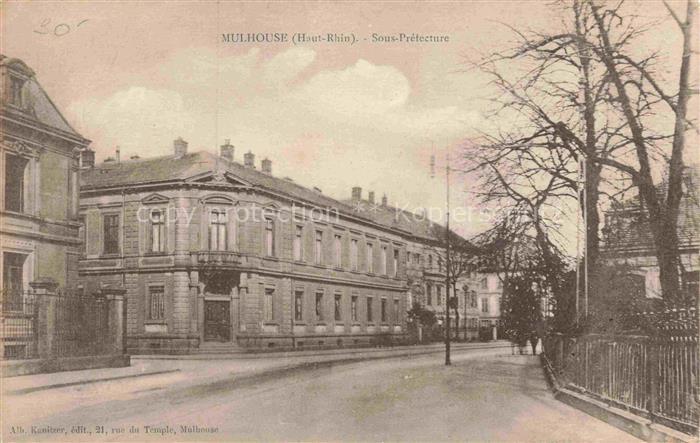 MULHOUSE Muehlhausen 68 Haut-Rhin Sous-Préfecture