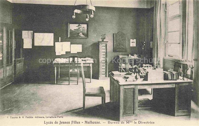 MULHOUSE Muehlhausen 68 Haut-Rhin Lycée de Jeunes Filles Bureau de Mme la Direct