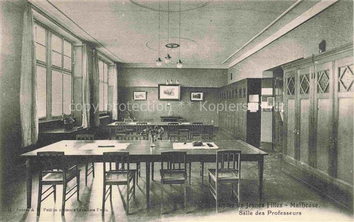 MULHOUSE Muehlhausen 68 Haut-Rhin Lycée des Jeunes Filles Salle des Professeurs