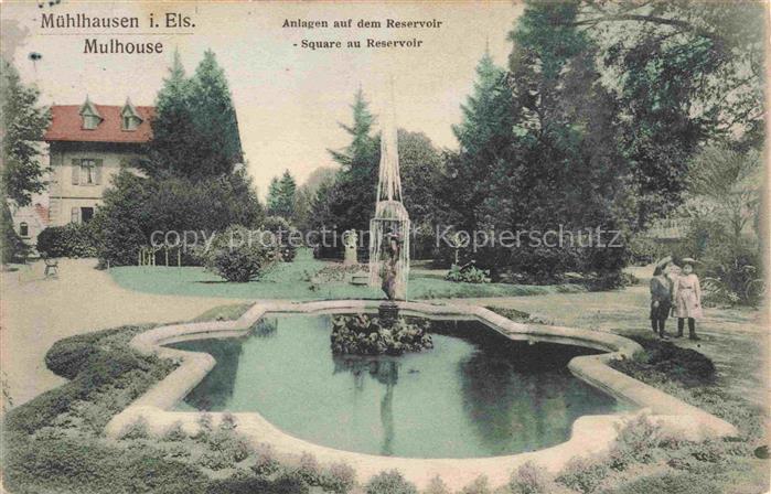 Muehlhausen MULHOUSE 68 Elsass Haut-Rhin Anlagen auf dem Reservoir Square au Re