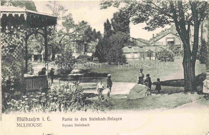 MULHOUSE Muehlhausen 68 Haut-Rhin Partie in den Steinbach-Anlagen Square Steinba