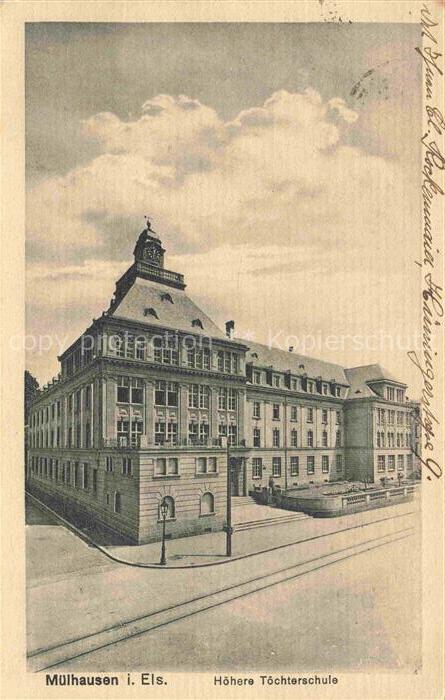 MULHOUSE Muehlhausen 68 Haut-Rhin Hoehere Toechterschule
