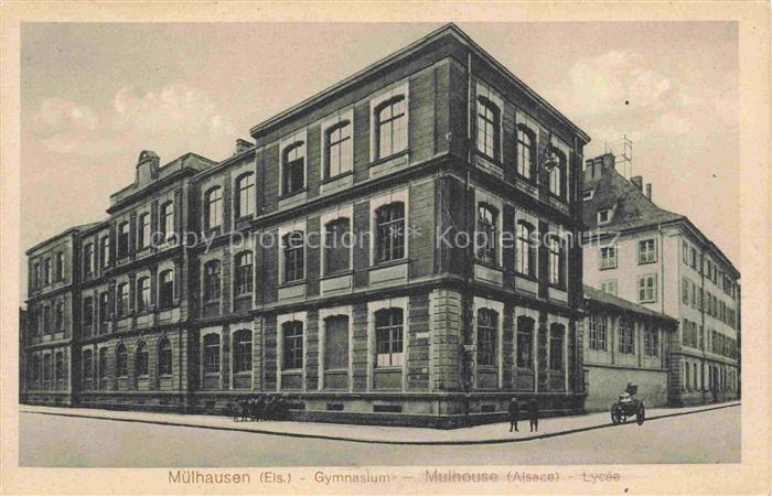 MULHOUSE Muehlhausen 68 Haut-Rhin Gymnasium Lycée