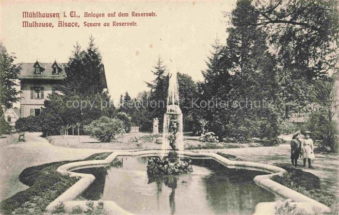 Muehlhausen MULHOUSE 68 Elsass Haut-Rhin Square au Reservoir Anlagen auf dem Re