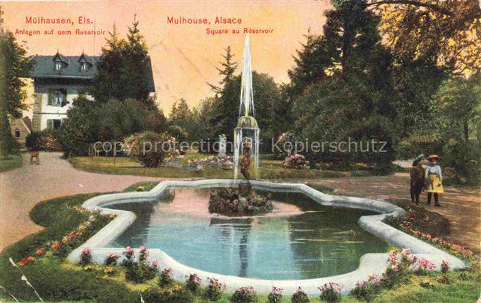 Muelhausen Elsass Square au Reservoir Anlagen auf dem Reservoir