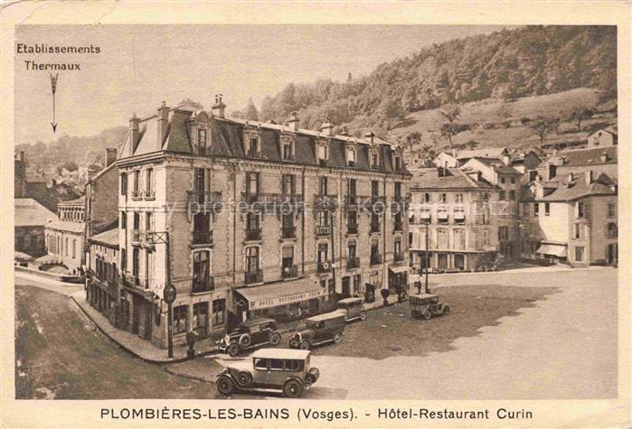 Plombieres-les-Bains EPINAL 88 Vosges Hôtel Restaurant Curin Etablissements Ther