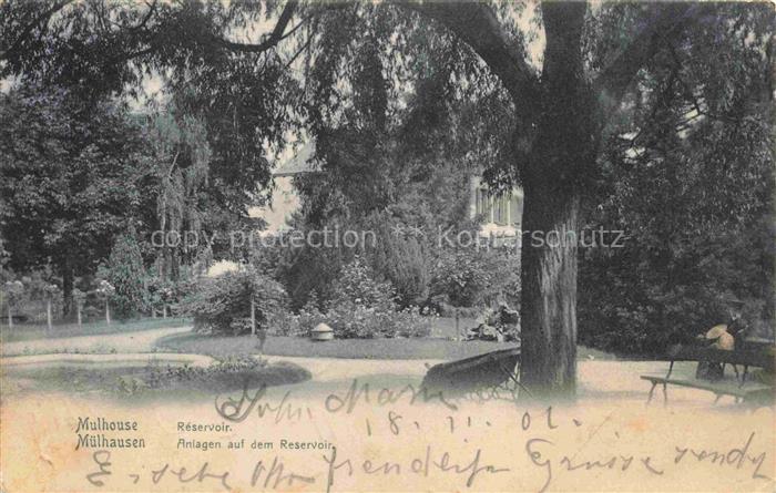 MULHOUSE Muehlhausen 68 Haut-Rhin Réservoir Anlagen auf dem Reservoir