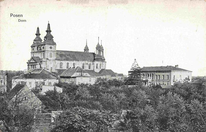POZNAN Posen PL Dom Stempel Festungslazarett Feldpost