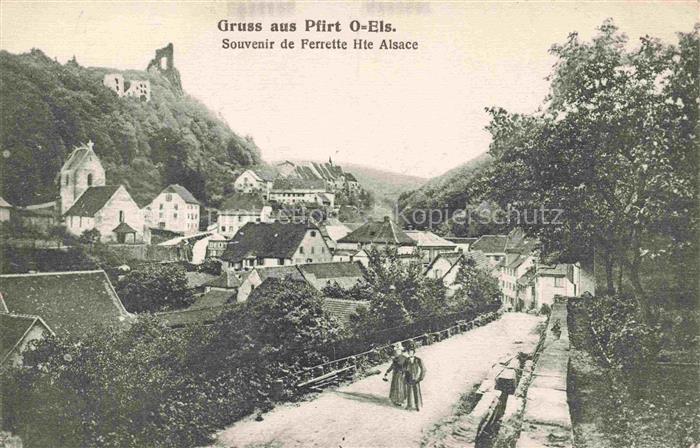 Pfirt Ferrette 68 Haut-Rhin Vue d'ensemble