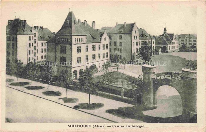 MULHOUSE Muehlhausen 68 Haut-Rhin Caserne Barbanègre
