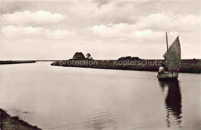 Hallig Hooge Abend am Priel Kirchwarf Backenswarf