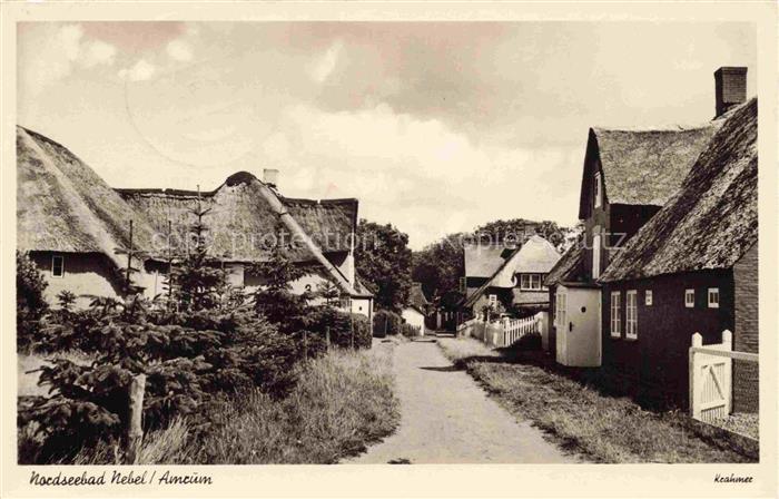 Nebel Amrum Dorfpartie