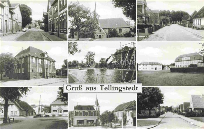 Tellingstedt Dithmarschen Schleswig-Holstein Teilansichten Kirche Freibad