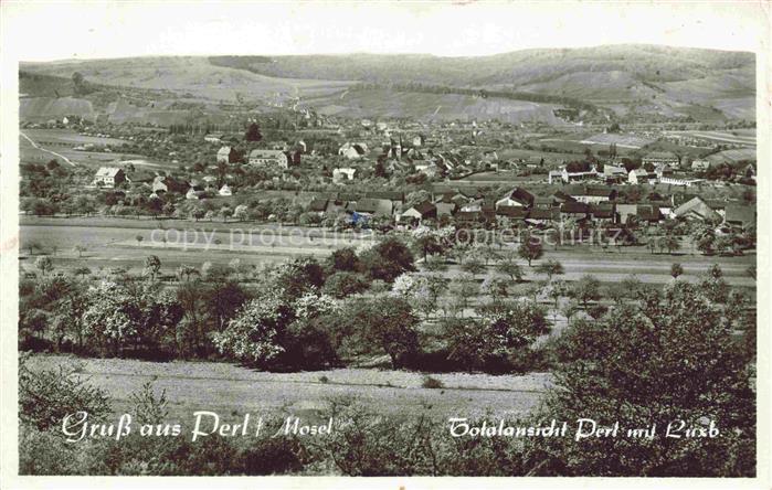 Perl-Sinz Mosel Totalansicht mit Luxembourg