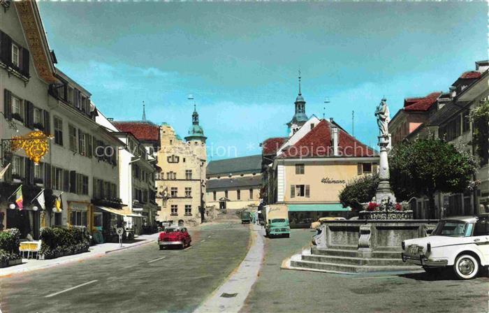 Sursee LU Ortszentrum Brunnen