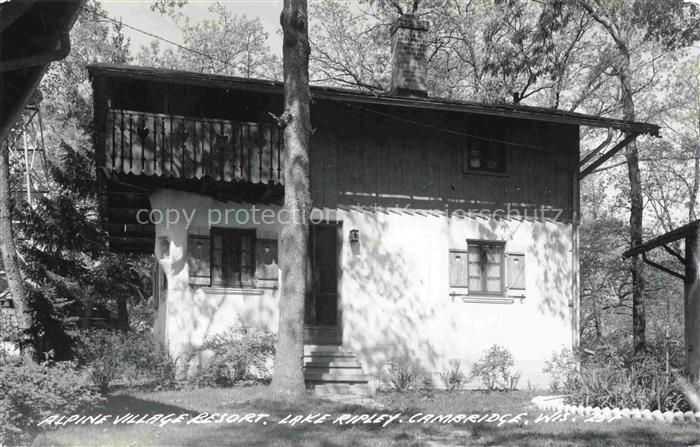 Cambridge Wisconsin USA Alpine Village Resort Lake Ripley