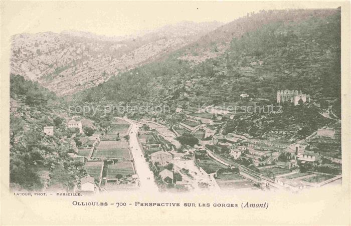 Ollioules TOULON 83 Var Perspective sur les gorges