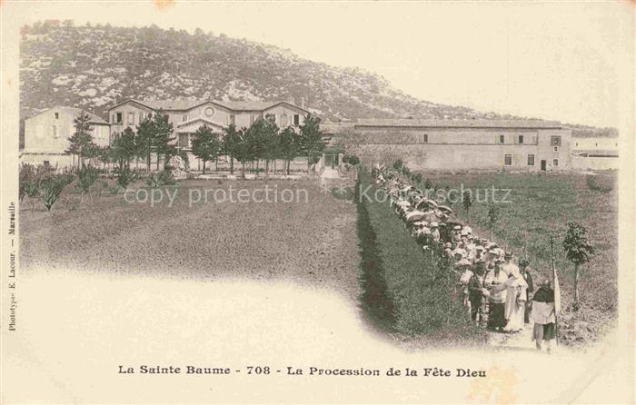 La Sainte Baume Brignoles 83 Var Procession de la Fête Dieu