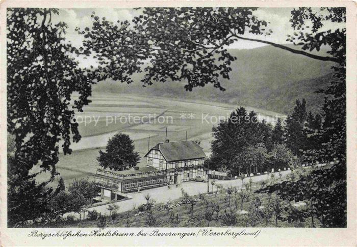 Beverungen Hoexter NRW Bergschloesschen Karlsbrunn am Weserberg