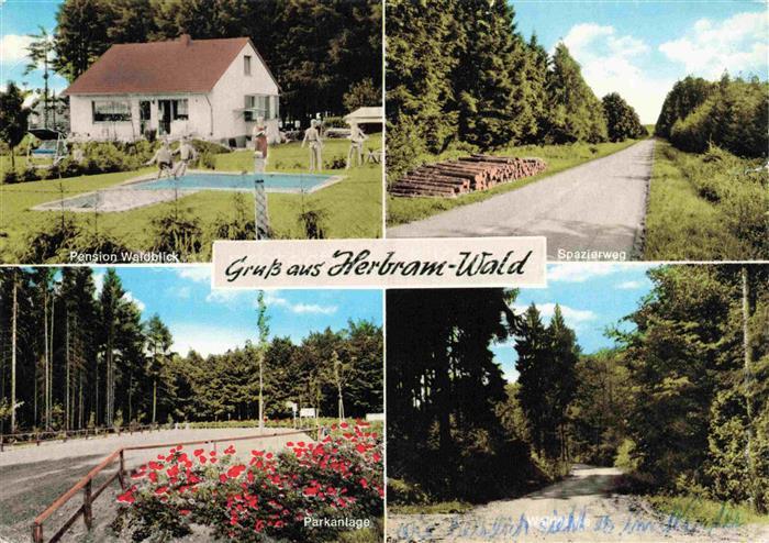 Herbram-Wald Lichtenau Paderborn NRW Pension Waldblick im Eggegebirge Spazierweg