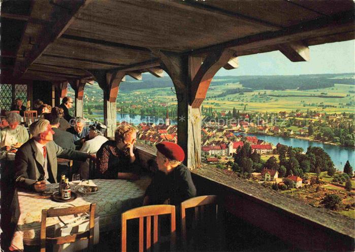 STEIN  AM RHEIN SH Burg Hohenklingen Terrasse