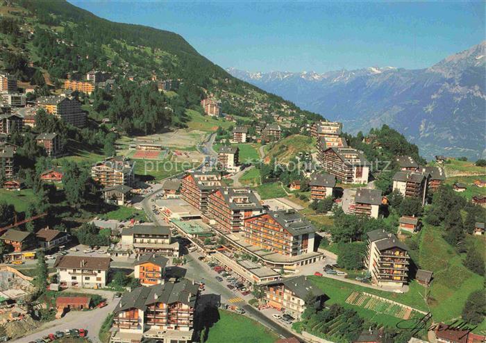 Haute-Nendaz Conthey VS Vue aérienne du centre
