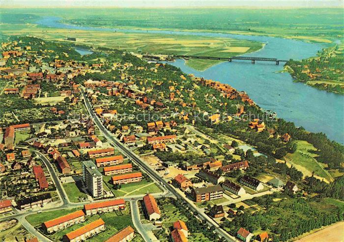 Lauenburg Elbe Schleswig-Holstein Fliegeraufnahme